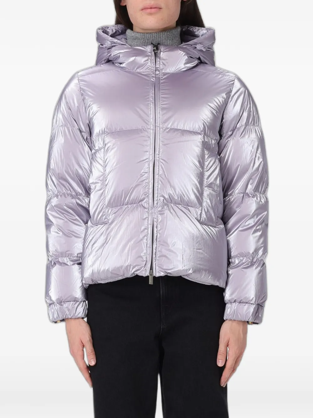 K-Way Lethille zip-fastening puffer jacket - Violett