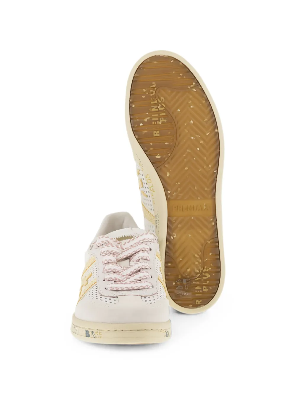 Premiata Bonnie perforated sneakers Wit