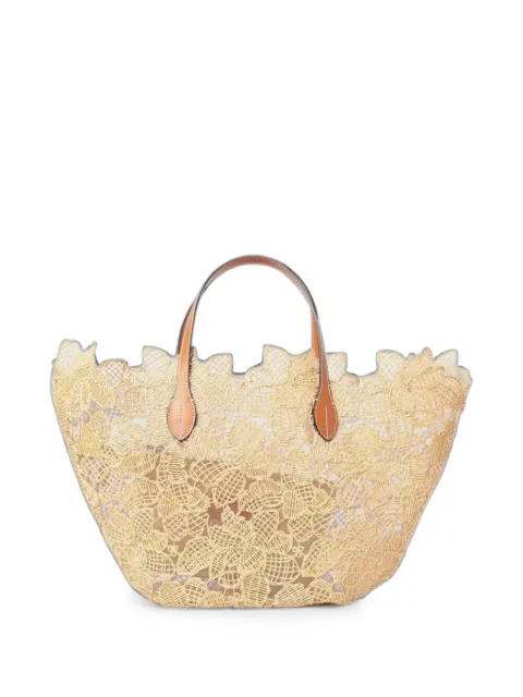 Ermanno Scervino floral-lace tote bag