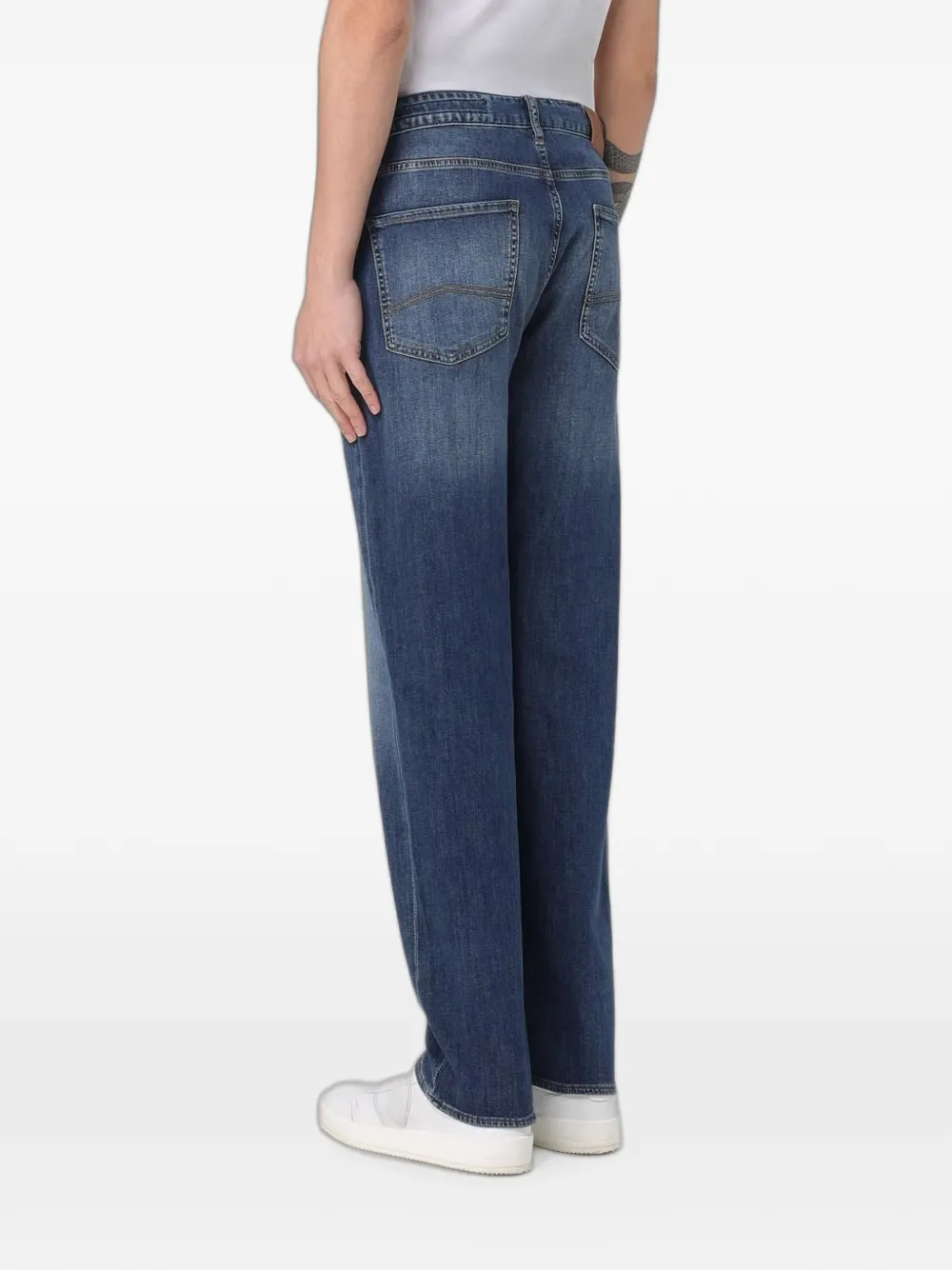 Armani Exchange J13 slim-fit jeans Blauw