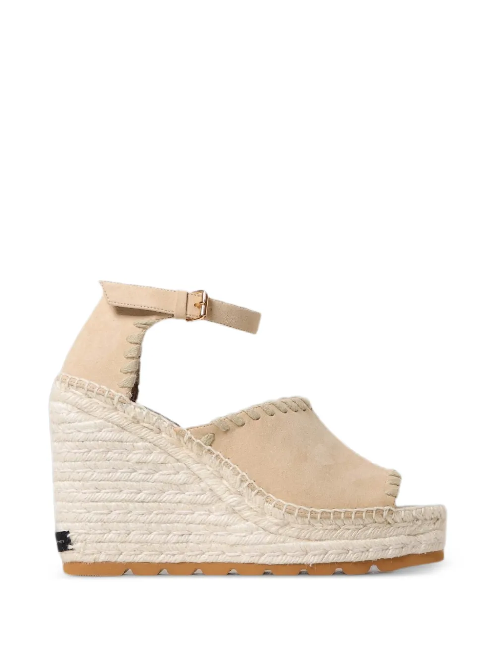 Stella Mccartney Gaia Wedge Sandals In Neutral