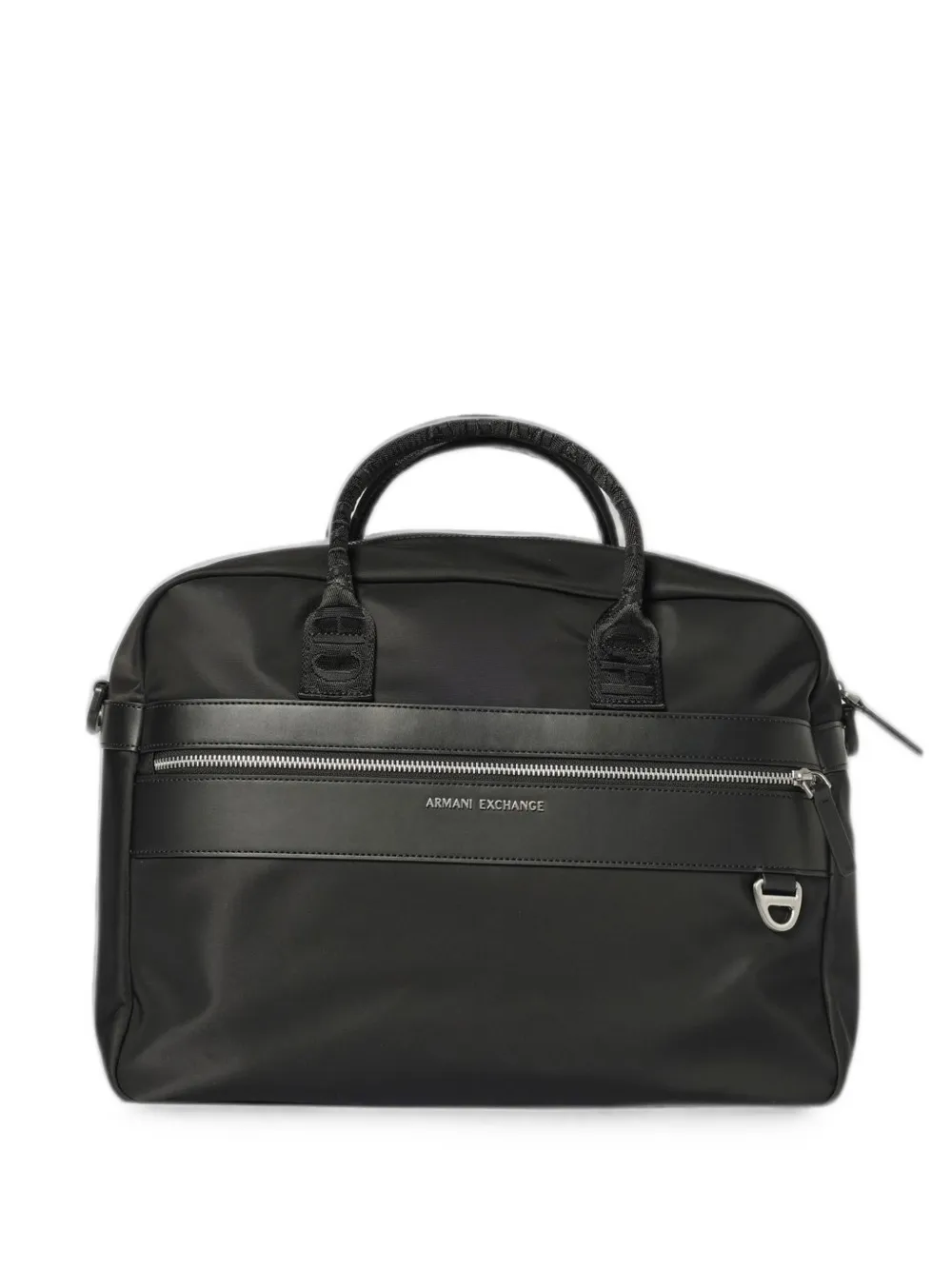 Emporio Armani logo-tape laptop bag - Schwarz