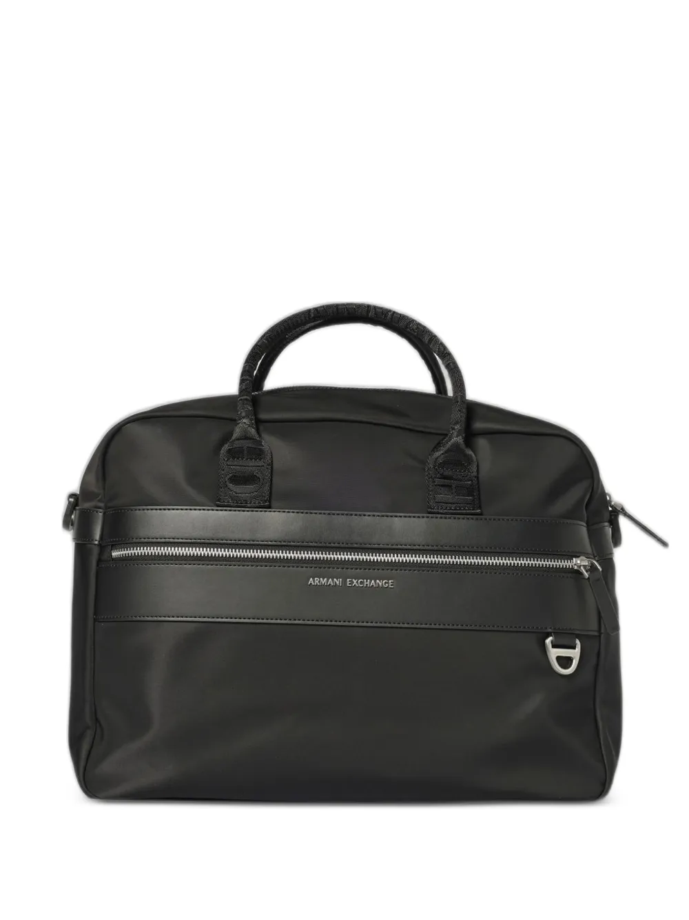 Emporio Armani logo-tape laptop bag - Schwarz
