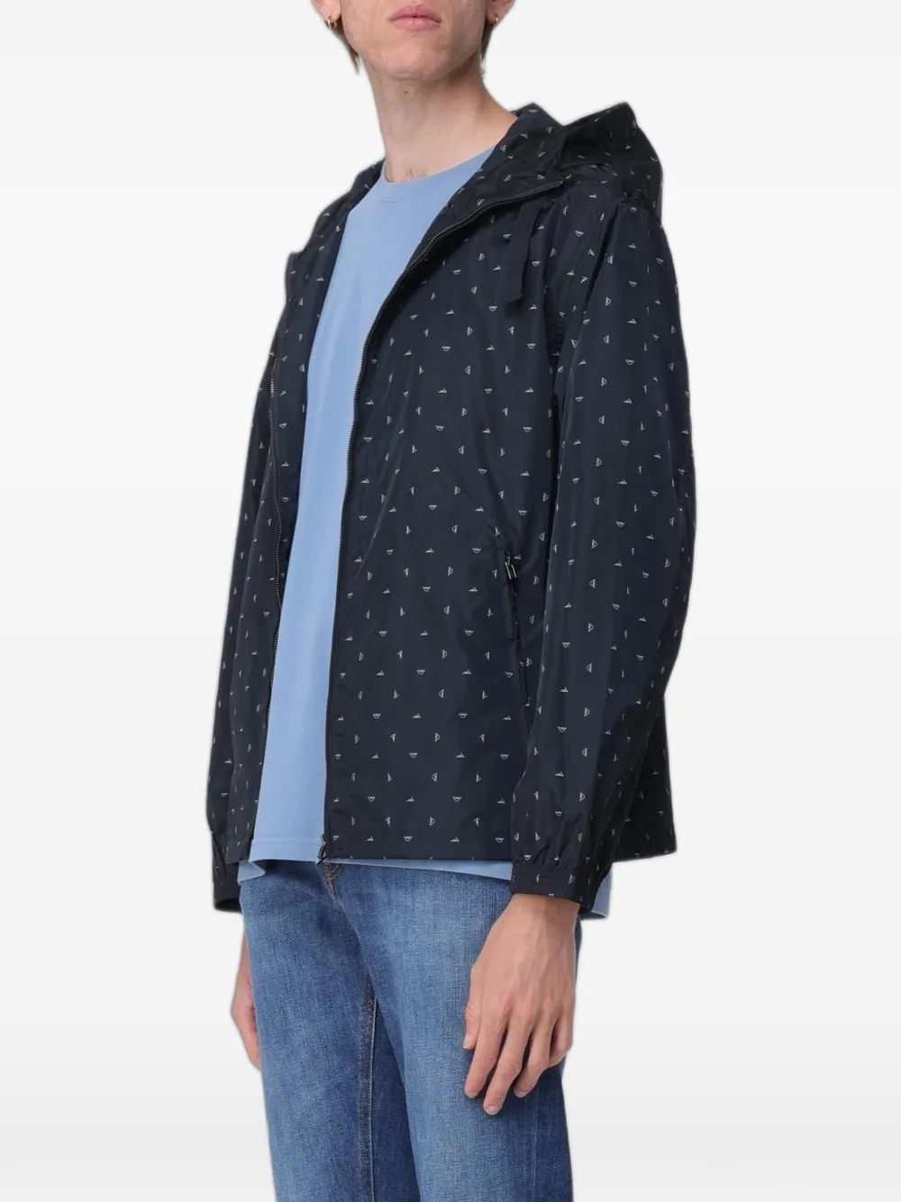 Emporio Armani Jack met logoprint Blauw