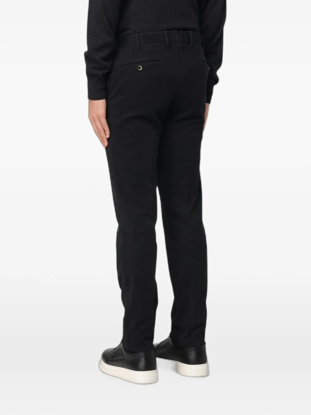 PT Torino Katoenen straight broek Zwart