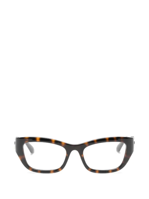 Gucci Eyewear briller med skildpaddeeffekt og sammenflettet logo