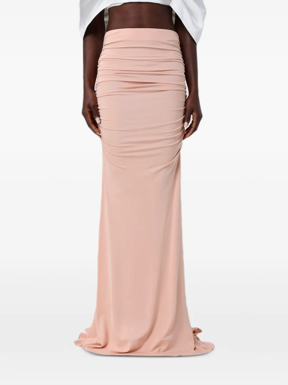 Elisabetta Franchi ruched-detail skirt - Rosa