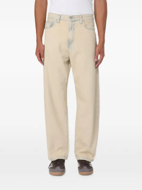Carhartt WIP logo-patch straight-leg jeans