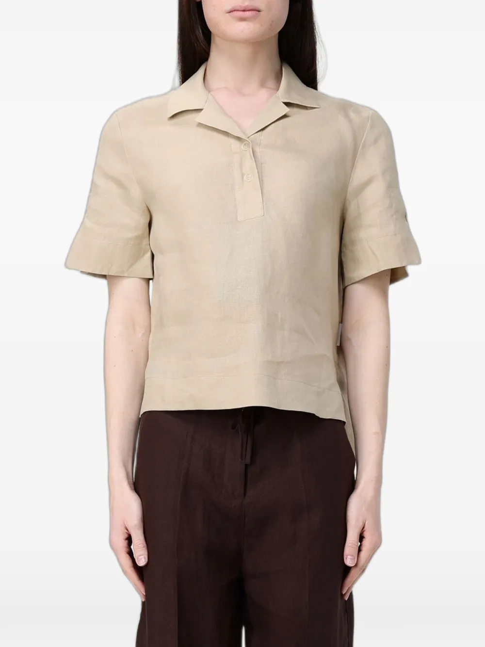 Colmar short-sleeve linen shirt - Toni neutri