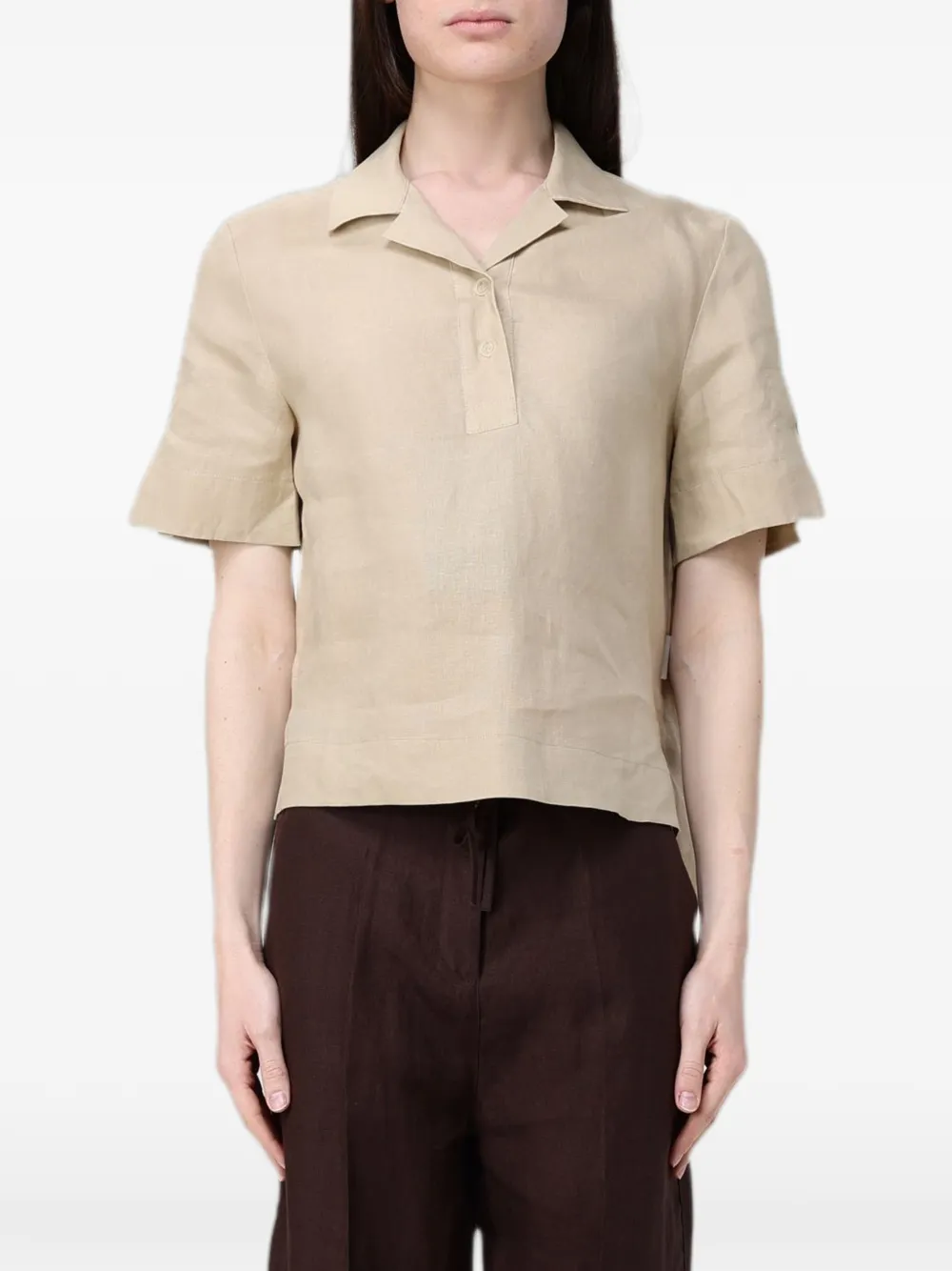 Colmar short-sleeve linen shirt - Toni neutri