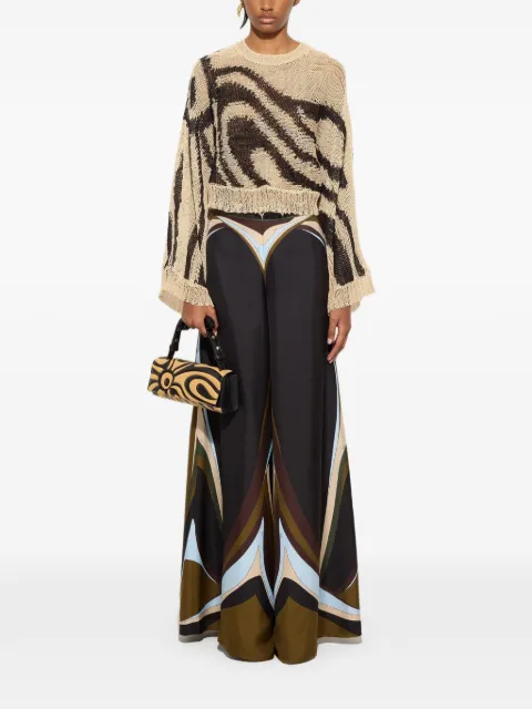 PUCCI marmo-print open-knit sweater