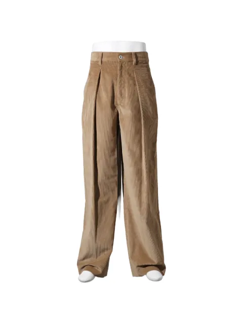 JW Anderson single-pleat corduroy trousers