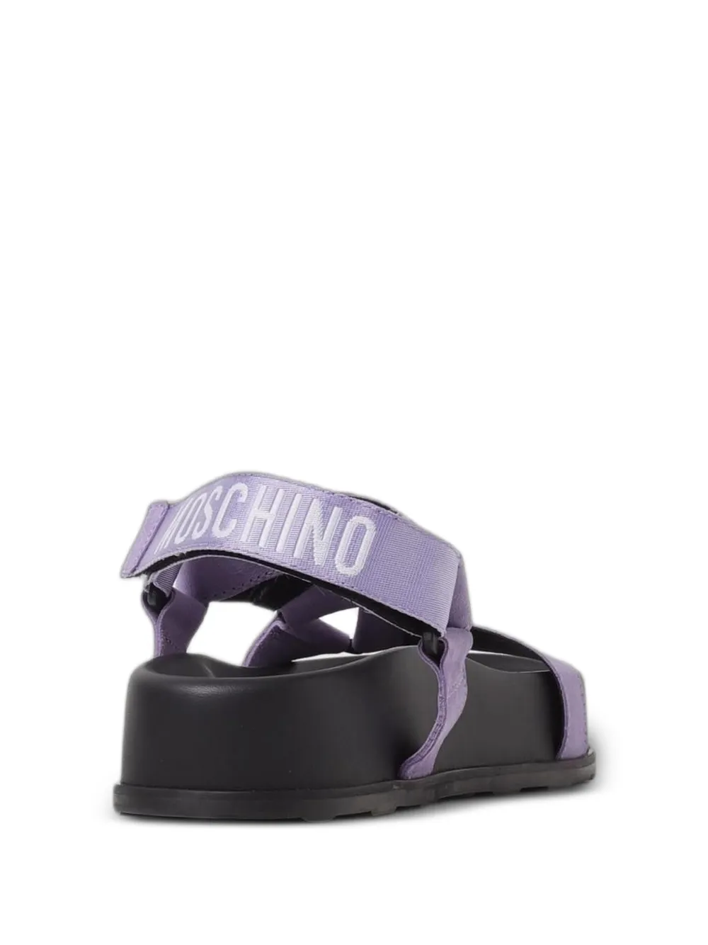 Moschino touch-strap sandals Paars