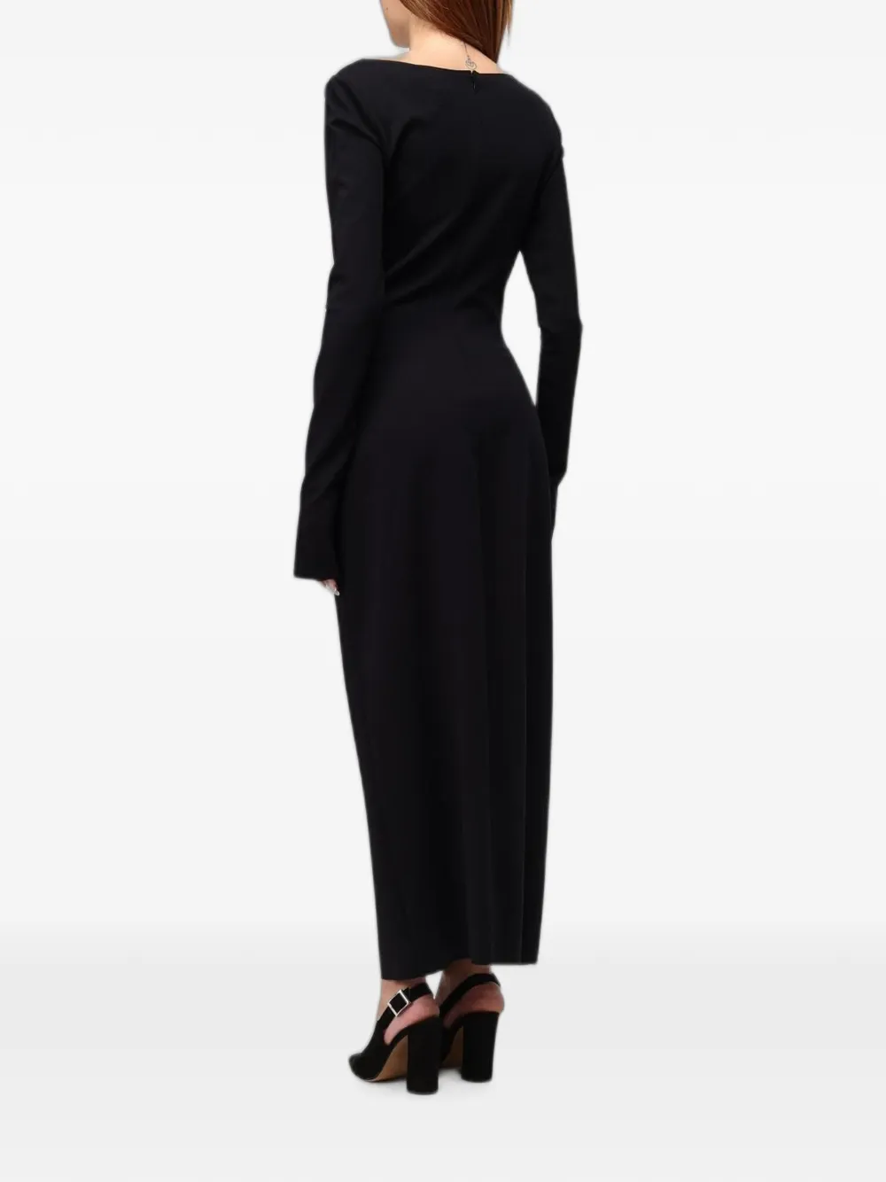 Emporio Armani Jurk met gedrapeerd detail Zwart