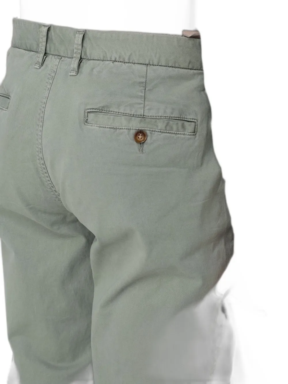 Blauer Katoenen straight chino Groen