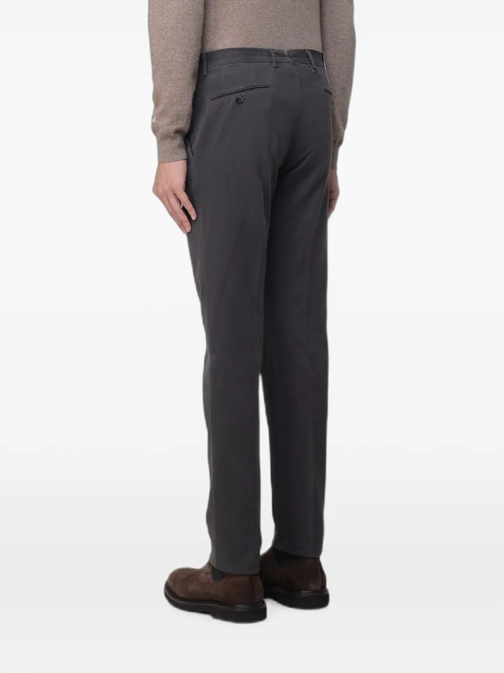 PT Torino Chino van stretch-katoen Grijs