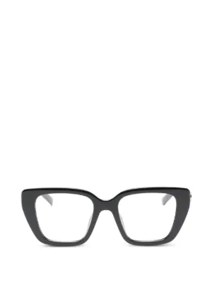 DITA ブラック キャットアイ メガネ Dita Eyewear Miwah キャットアイメガネフレーム | ブラック | FARFETCH JP