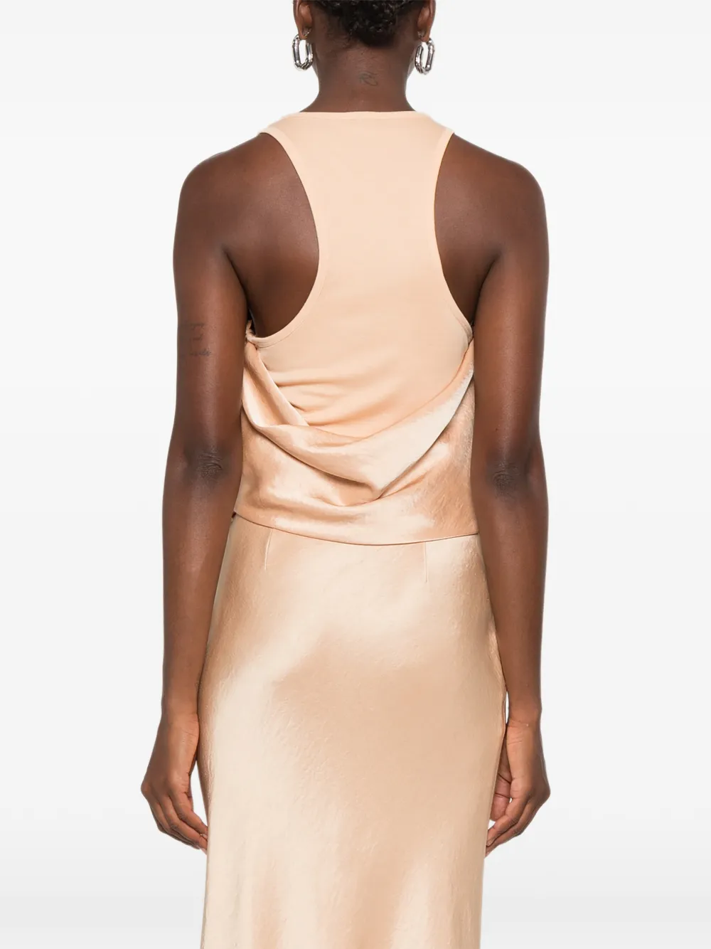 Nanushka Top met vlakken Beige