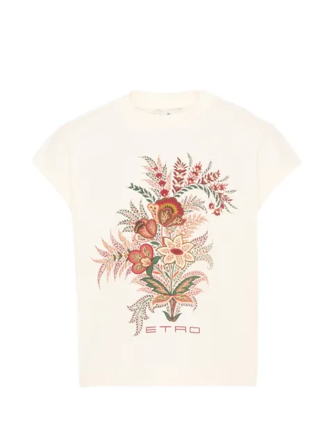 ETRO KIDS Camiseta com estampa floral
