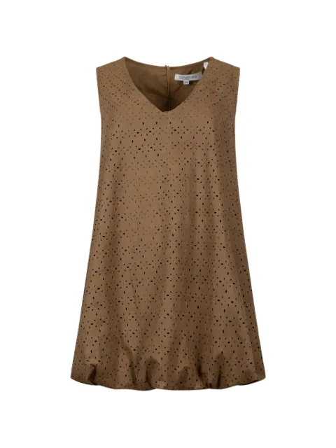 Giovanni Paris broderie anglaise bubble-hem dress