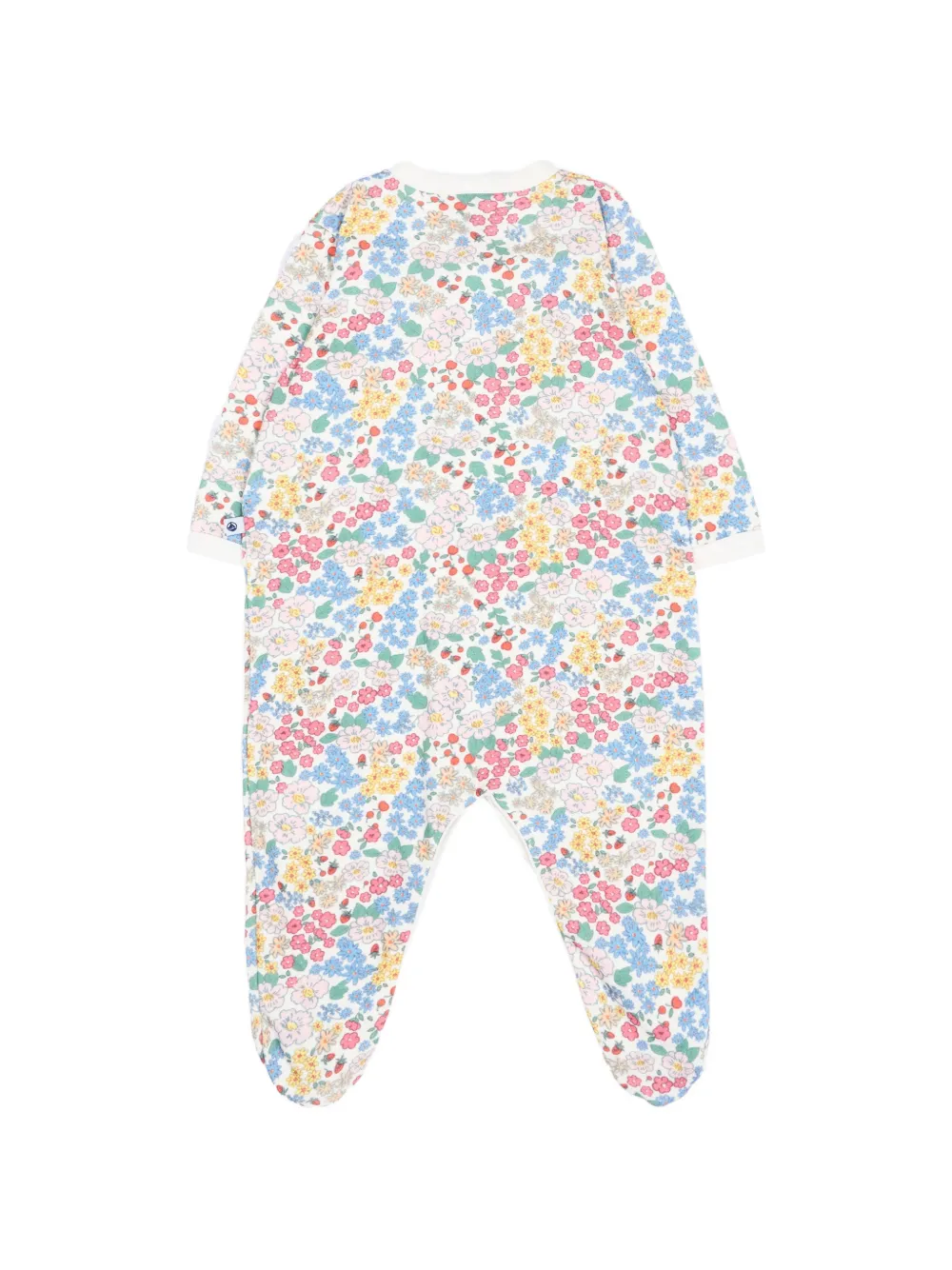 Petit Bateau Jumpsuit met bloemenprint Wit