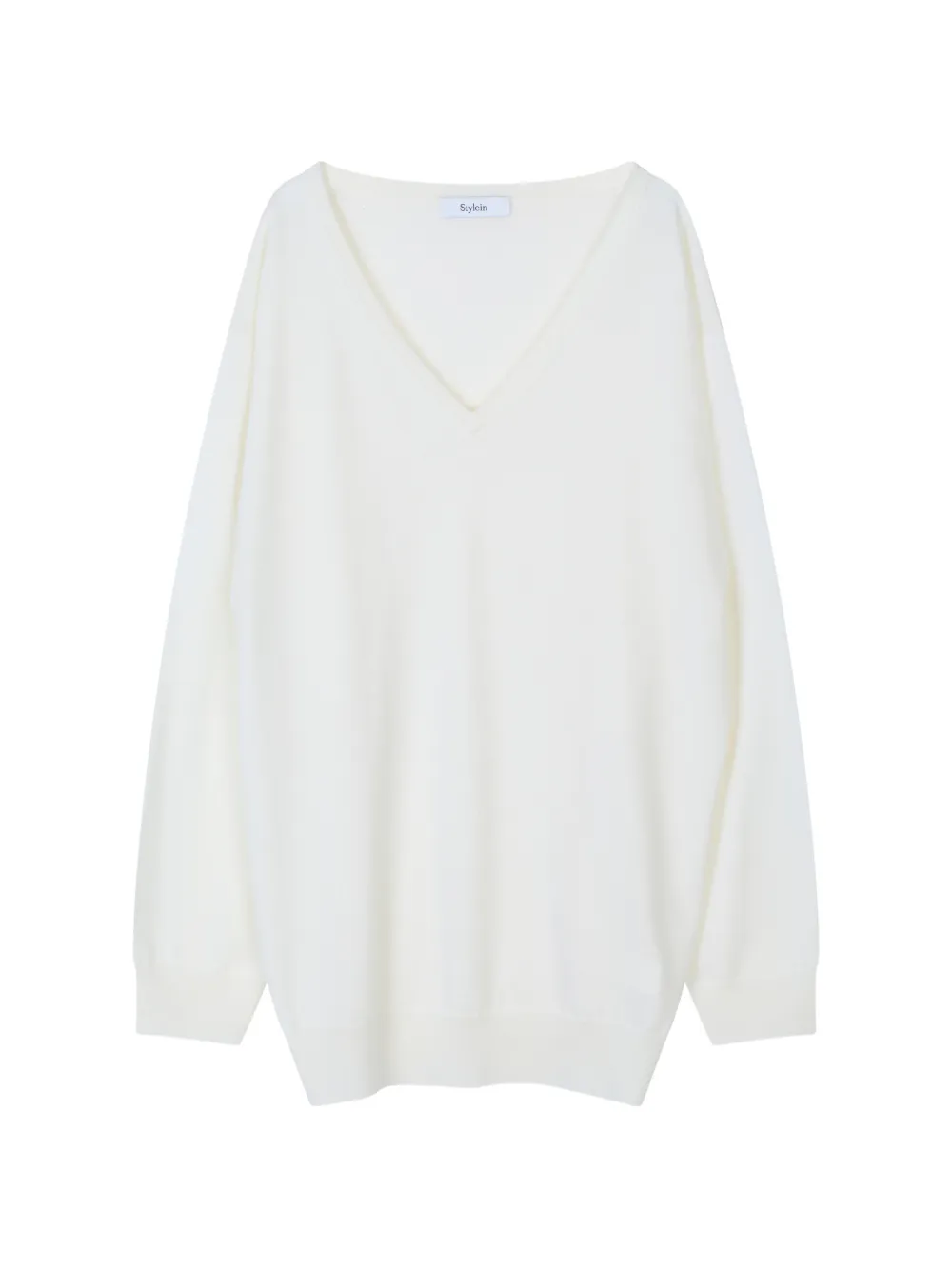 Stylein V-neck drop-shoulder sweater - Toni neutri