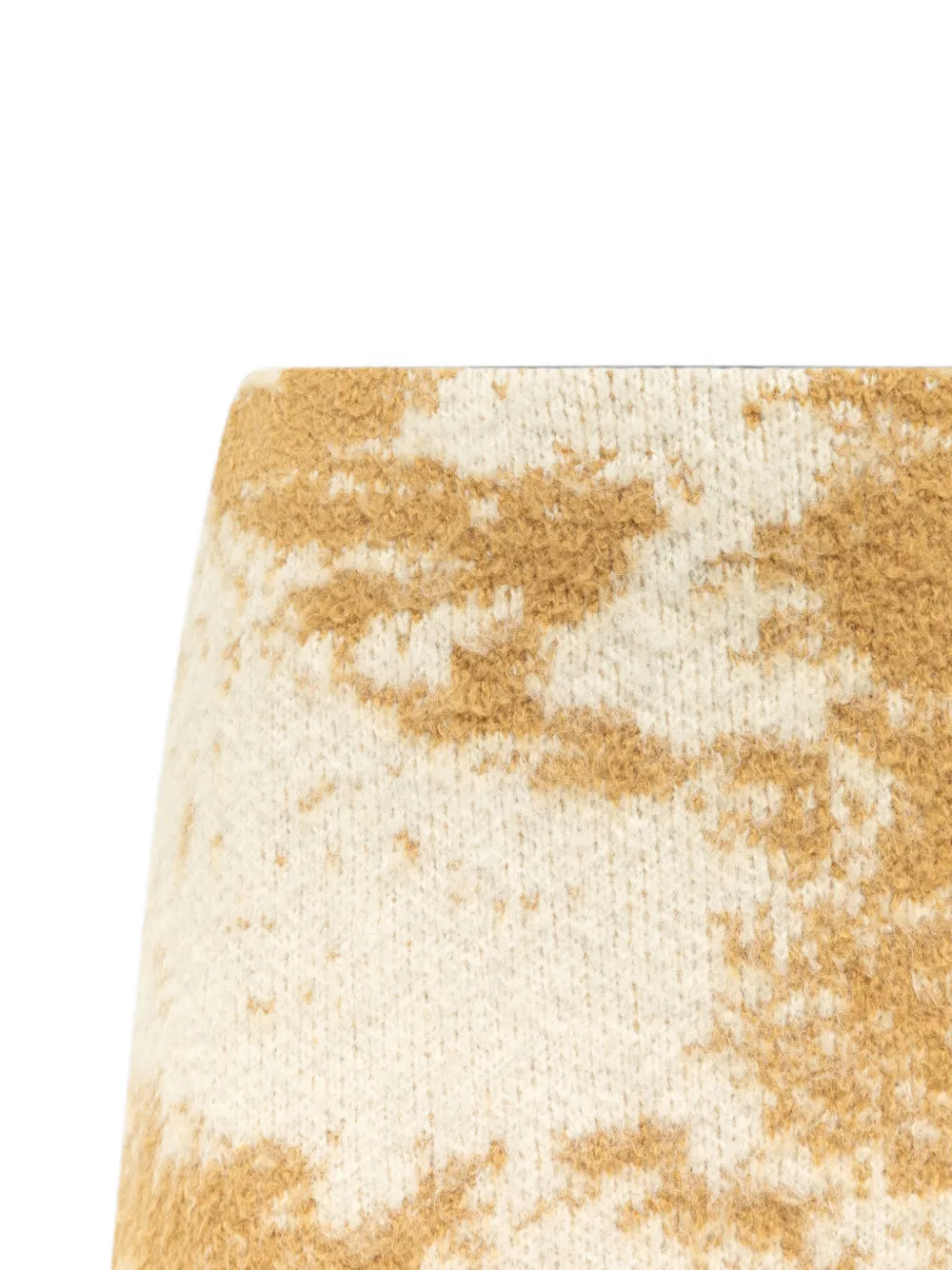 Laneus Mini-rok met jacquard Beige