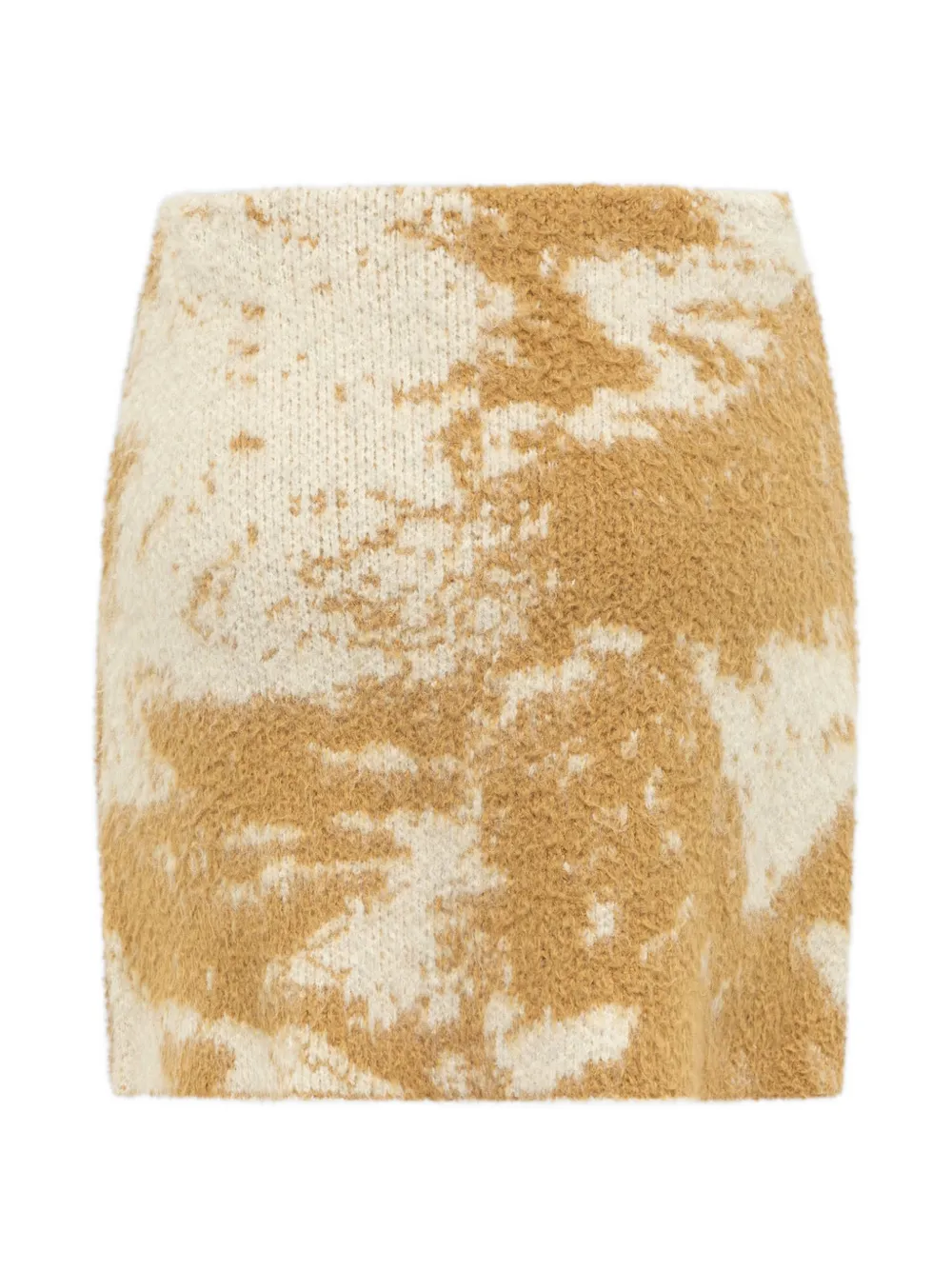 Laneus Mini-rok met jacquard Beige