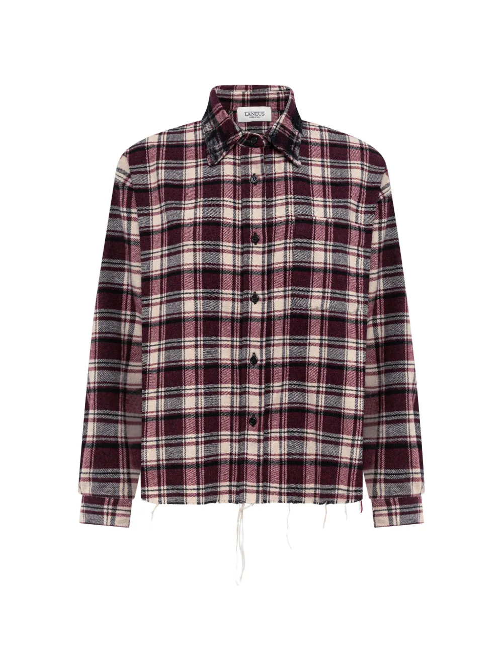 Laneus check-print shirt