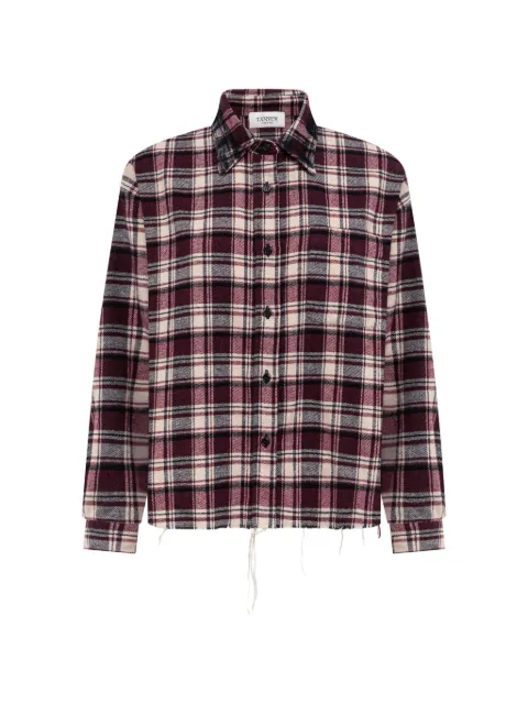 Laneus check-print shirt