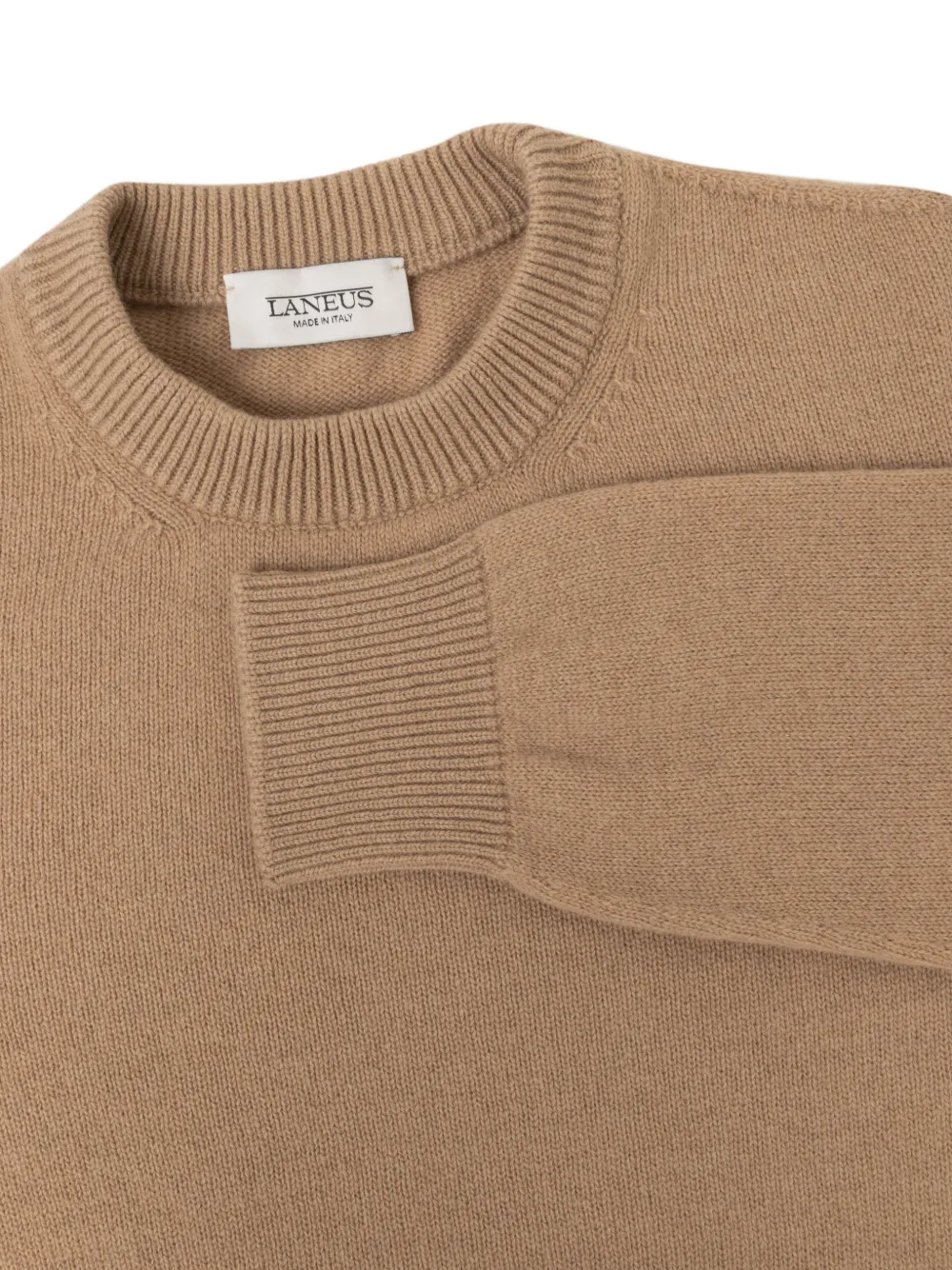 Laneus crew-neck knitted sweater Beige