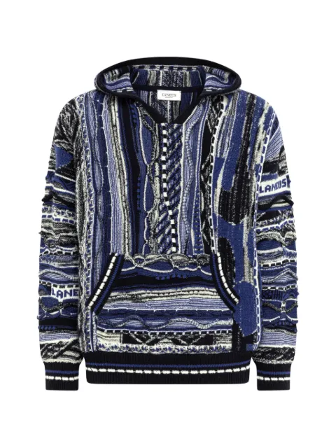 Laneus hoodie en jacquard à coupe ample
