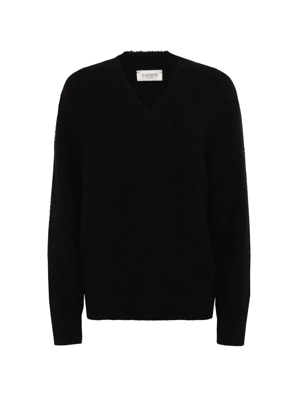 Laneus V-neck textured sweater
