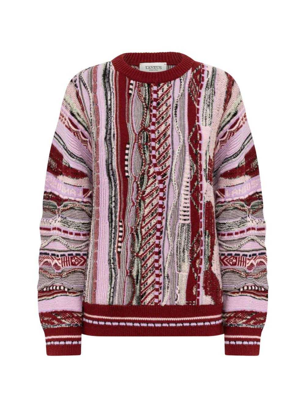 Laneus jacquard-knit boxy sweater