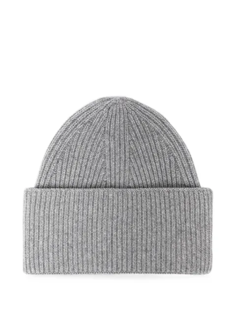 Laneus ribbed-knit cashmere beanie hat