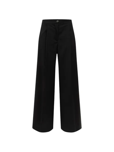 Laneus pleated-palazzo trousers