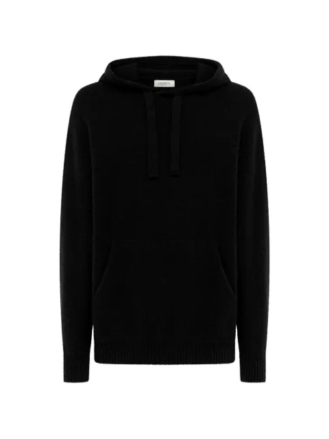 Laneus knitted drawstring hoodie