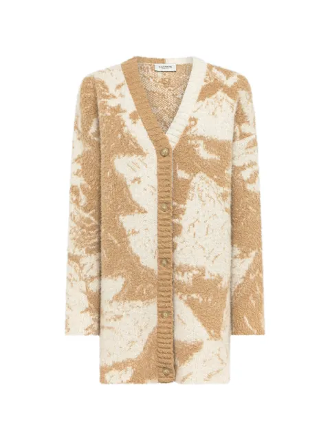 Laneus jacquard boxy cardigan