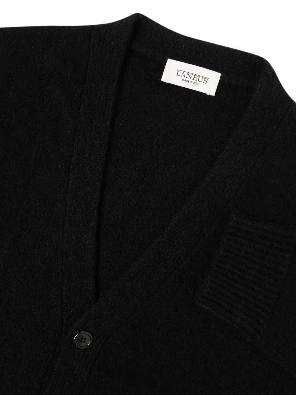 Laneus Gebreid vest Zwart
