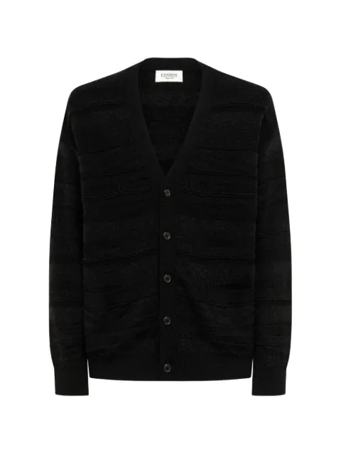 Laneus jacquard-knit button-up cardigan