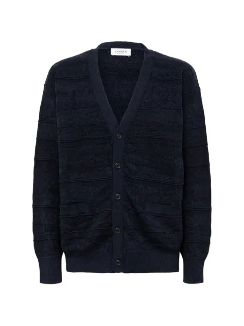 Laneus jacquard-knit cardigan