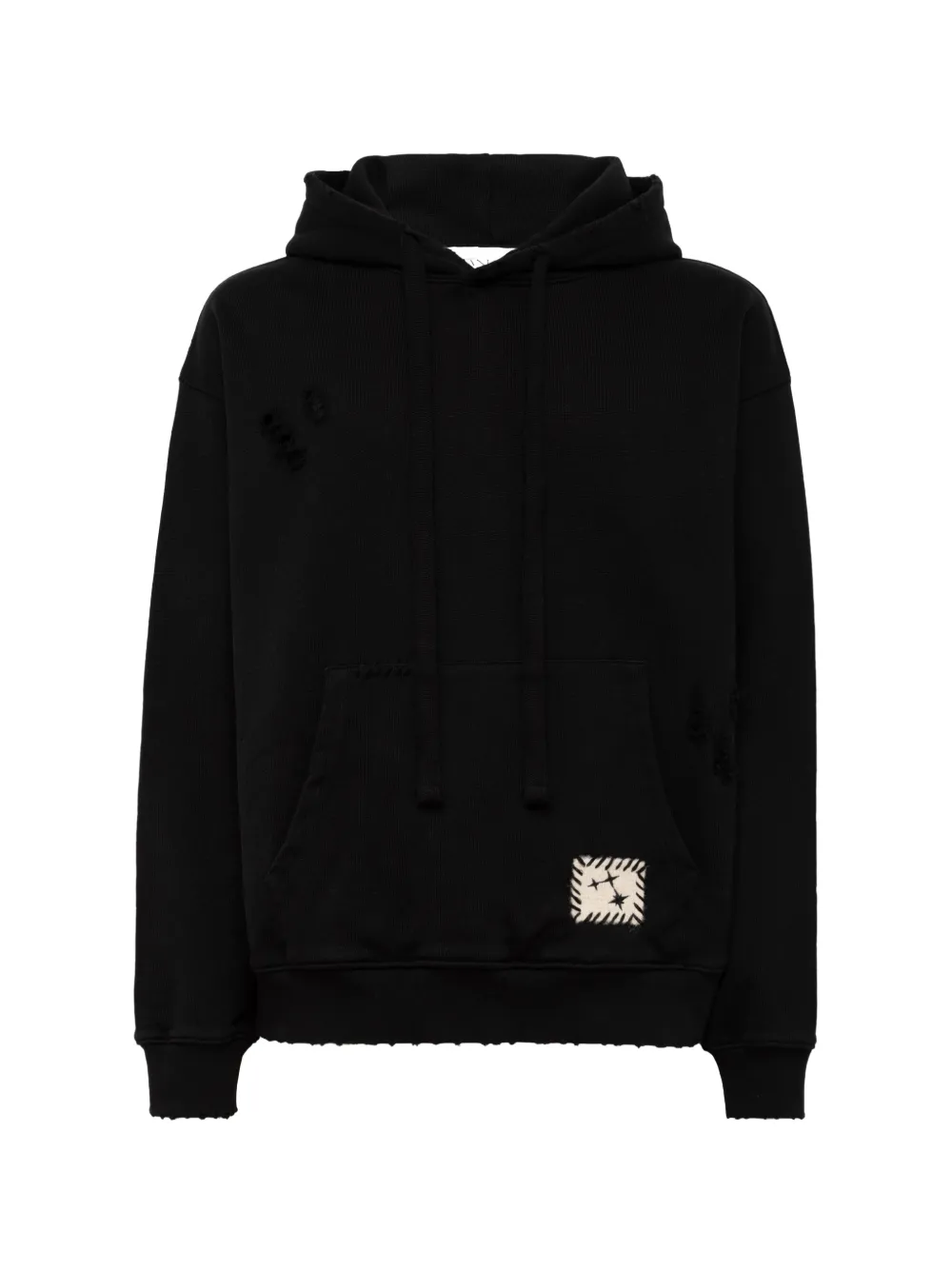 Laneus destroyed boxy-fit hoodie