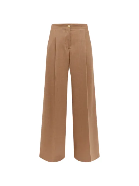 Laneus pleated wide-leg trousers