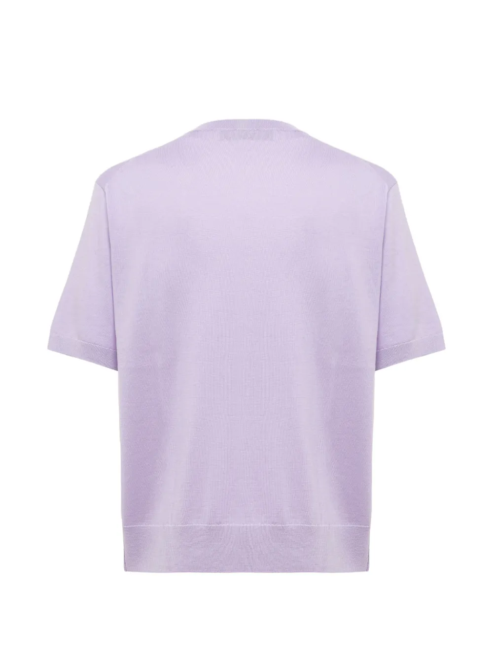 Laneus Fijngebreid T-shirt Paars