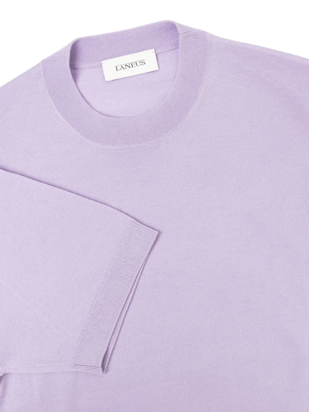 Laneus Fijngebreid T-shirt Paars