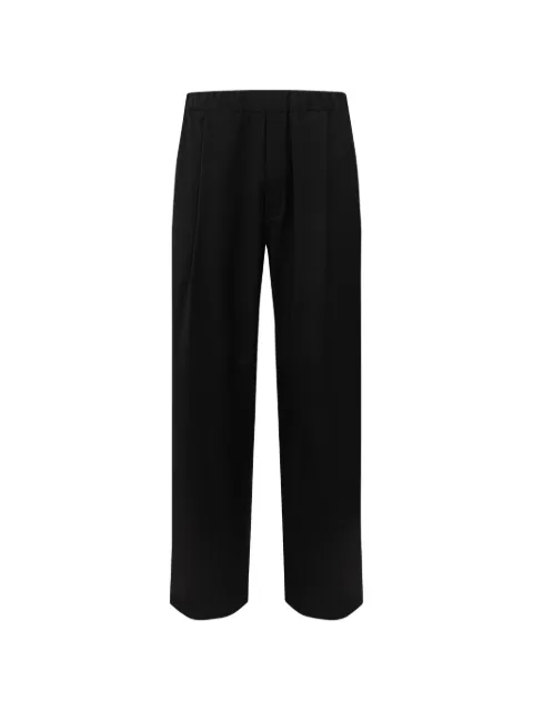 Laneus tapered-fit wool trousers