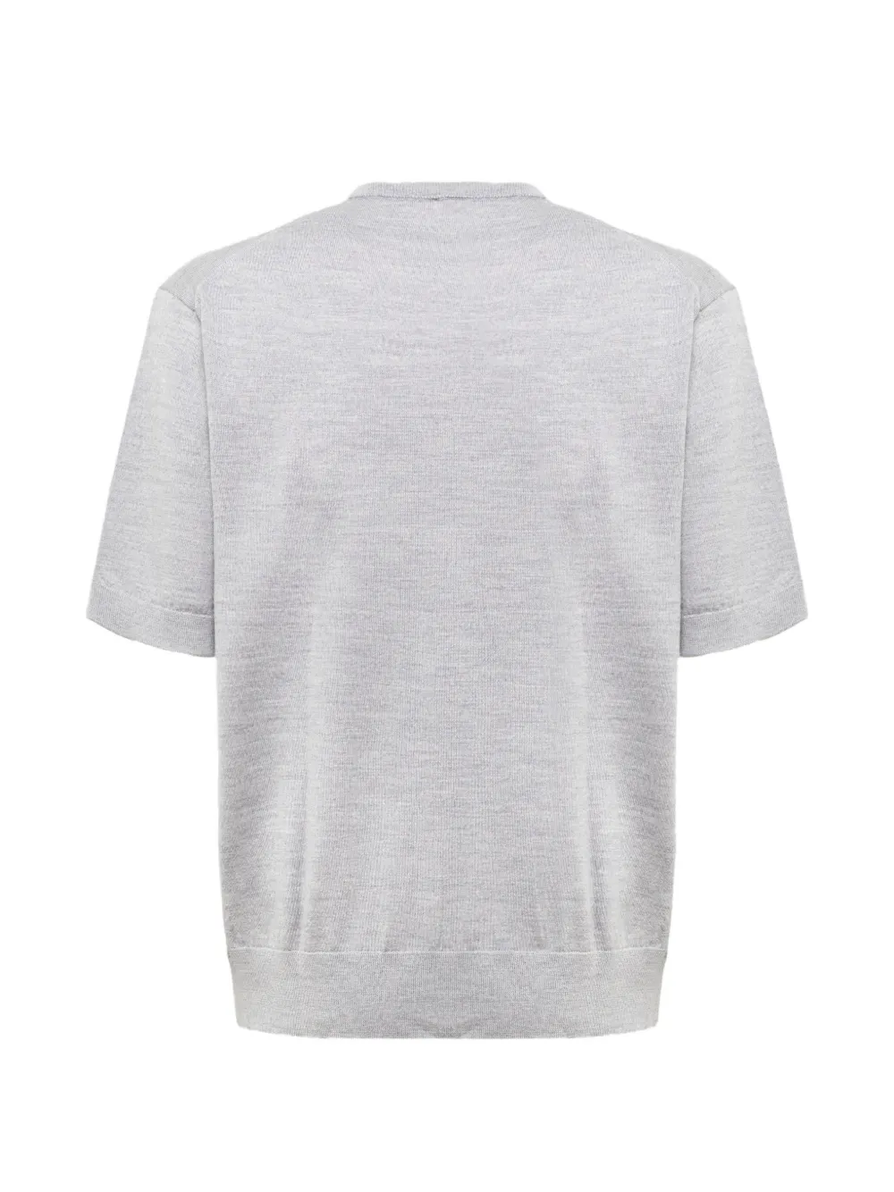 Laneus Fijngebreid T-shirt Grijs