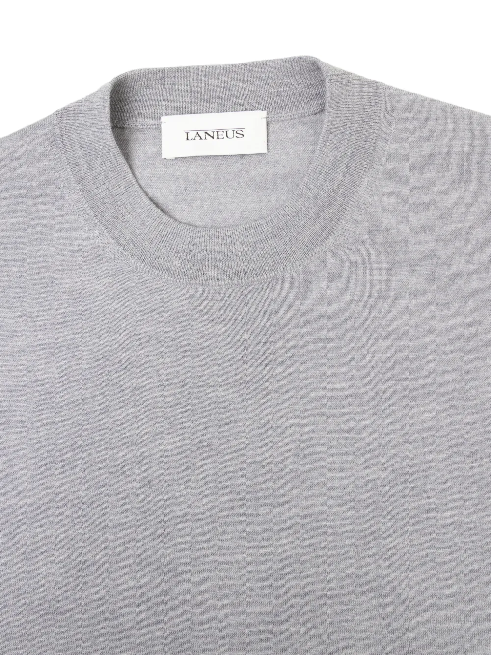 Laneus Fijngebreid T-shirt Grijs