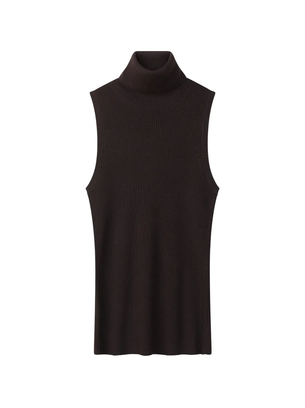 Stylein Maglione a coste con collo alto - Marrone