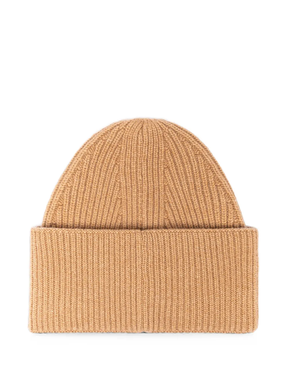 Laneus Ribgebreide muts Beige
